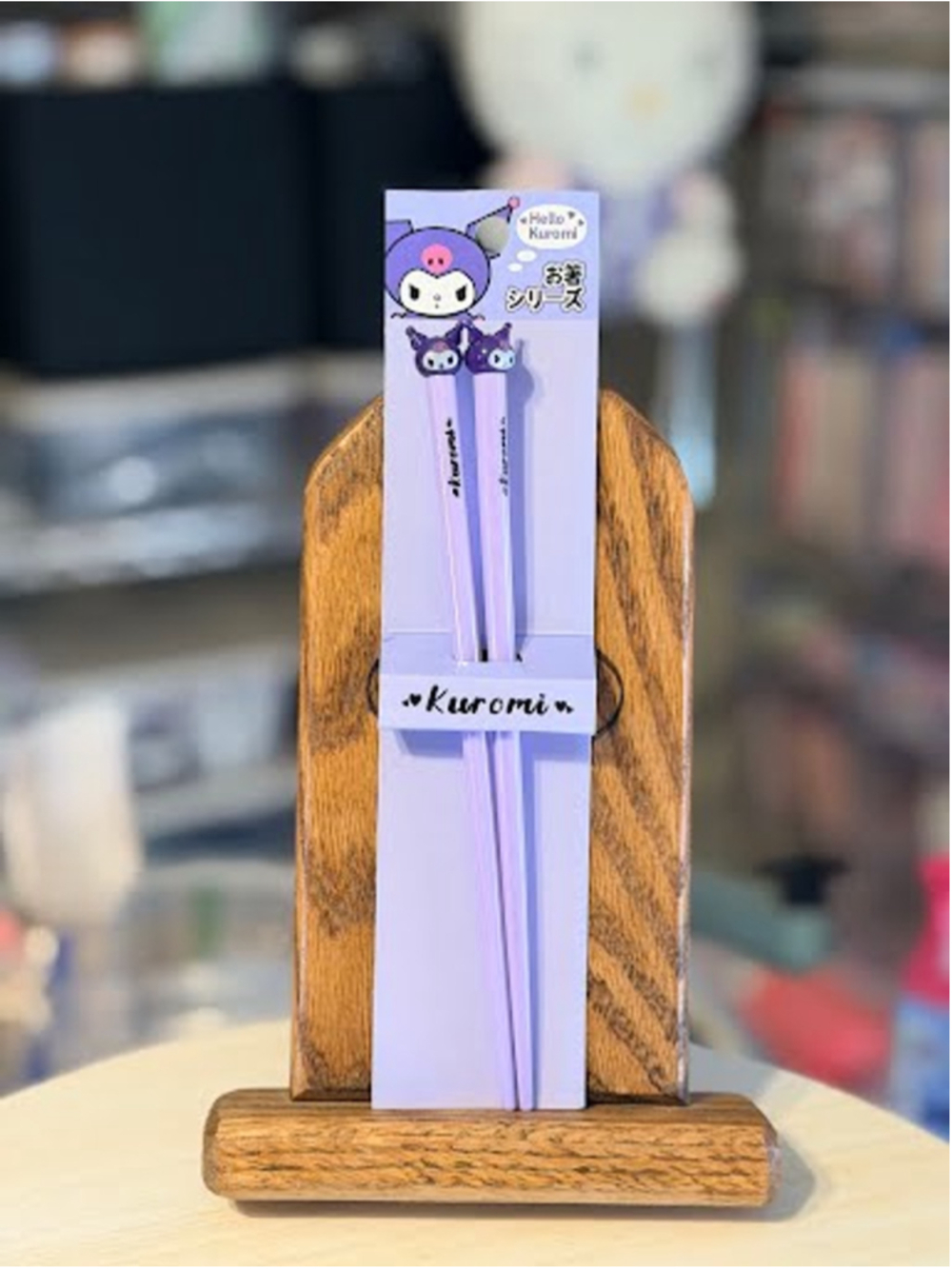 #KUR-1150 Kuromi Plastic Chopsticks